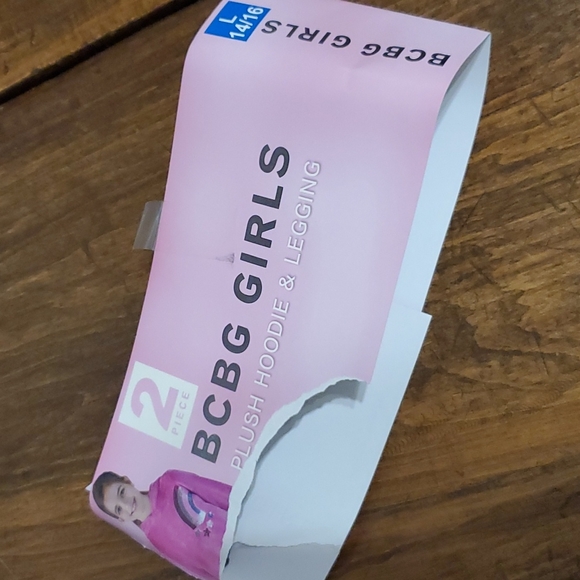 BCBG Girls 2 Piece Plush Hoodie and Leggings - Picture 4 of 9